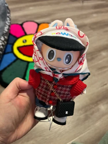 17cm/38cm/58cm Labubu Clothes Same Style As Celebrity Gd Quan Zhilong Angel Zimomo Big Leader Doll Clothes Outfit Accessries photo review