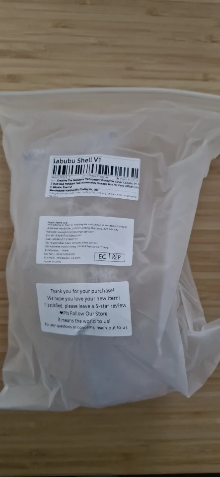 Protective Acrylic Case For Labubu V1/v2/v3  Transparent Portable Organizer Box Mystery Box Storage Case Display Bag photo review