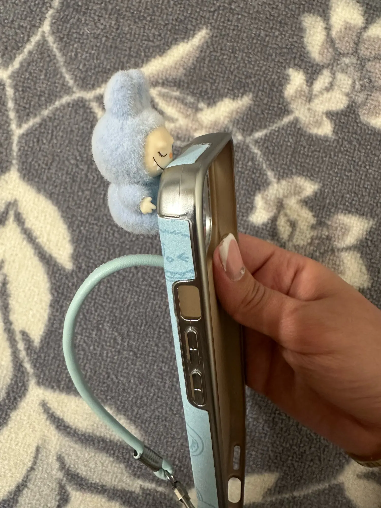 Silicone Suede Labubu Phone Case For Iphone 11 12 13 14 15 16pro Max Plus 16pro 15pro Diy Soft Brown Cover Coque Fall Prevention photo review