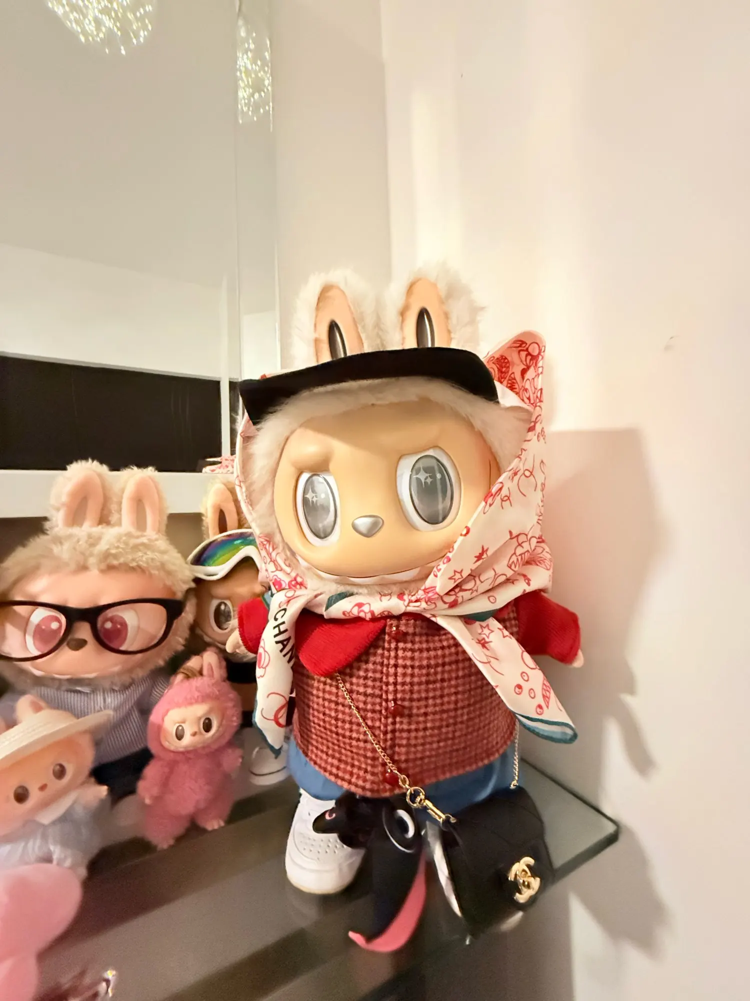 17cm/38cm/58cm Labubu Clothes Same Style As Celebrity Gd Quan Zhilong Angel Zimomo Big Leader Doll Clothes Outfit Accessries photo review