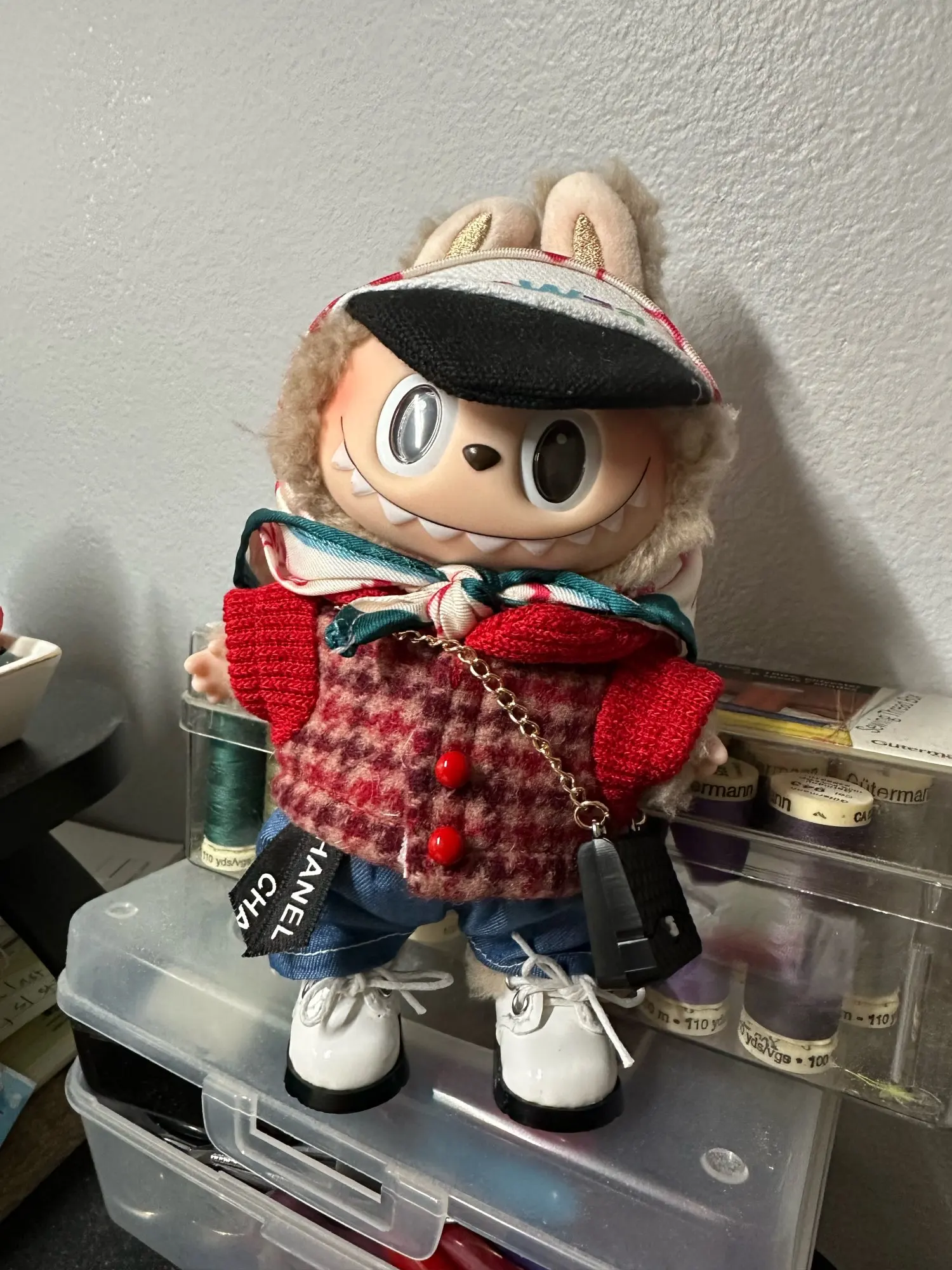 17cm/38cm/58cm Labubu Clothes Same Style As Celebrity Gd Quan Zhilong Angel Zimomo Big Leader Doll Clothes Outfit Accessries photo review