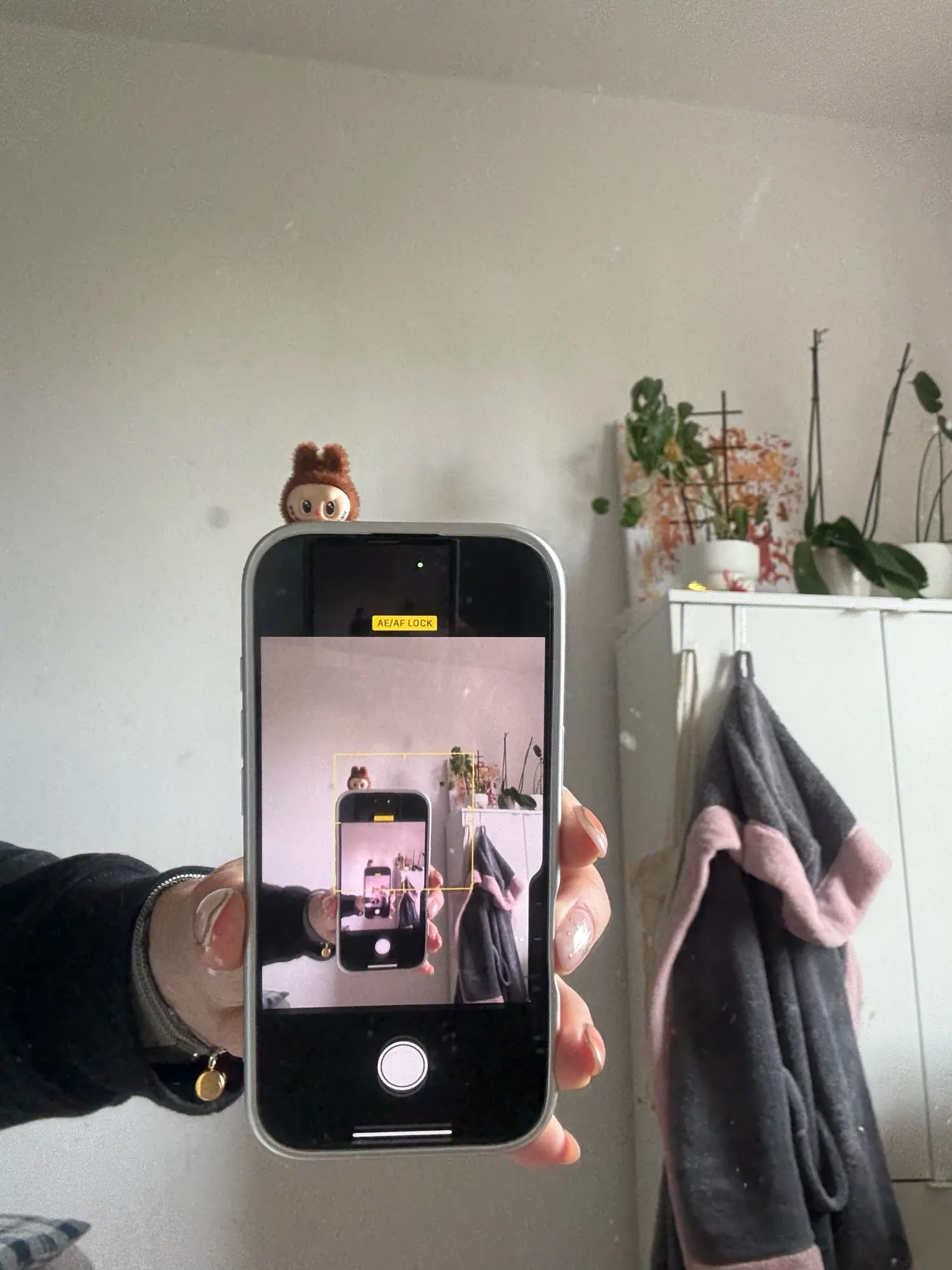 Silicone Suede Labubu Phone Case For Iphone 11 12 13 14 15 16pro Max Plus 16pro 15pro Diy Soft Brown Cover Coque Fall Prevention photo review