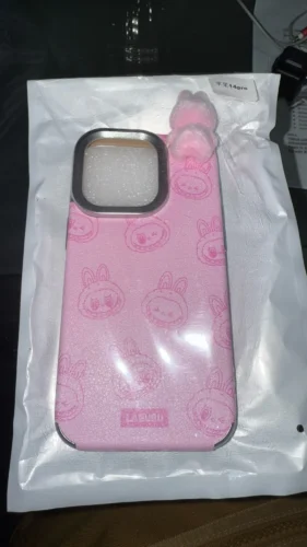 Silicone Suede Labubu Phone Case For Iphone 11 12 13 14 15 16pro Max Plus 16pro 15pro Diy Soft Brown Cover Coque Fall Prevention photo review