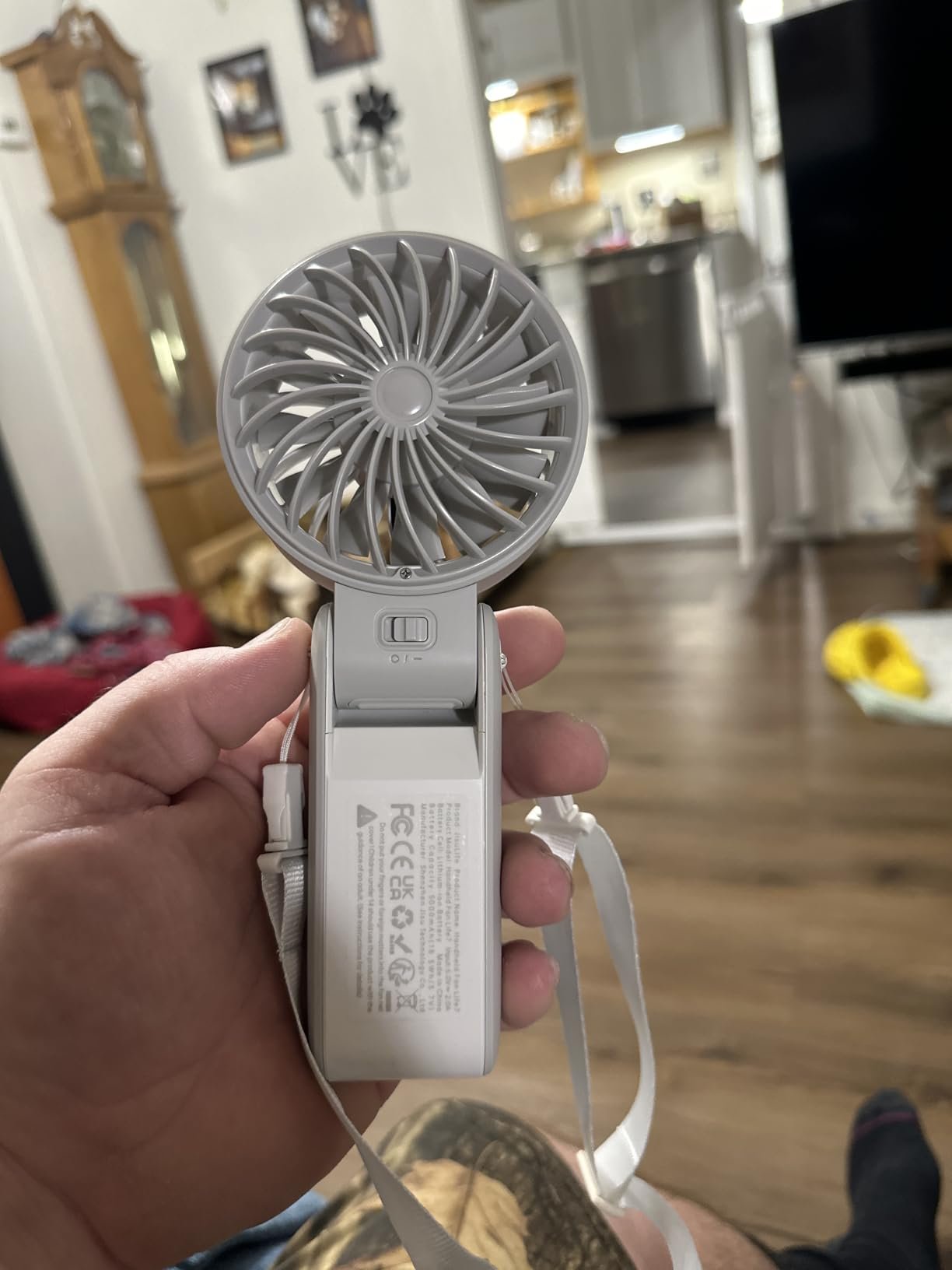 JISULIFE Handheld Fan Life7 – Ultimate Flexibility: High-Power Motor. LED Display. 19.5 Hrs Cooling. 5000mAh Rechargeable. 5-Speed. Foldable Design. 3-IN-1 Portable Fan for Travel Cruise Beach(Grey) photo review