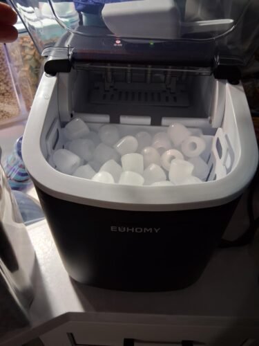 Hicon Ice Maker Machine 16M 16AL 26YB Home Ice Machine Dormitory Mini Ice Maker (16M With Handle) 15KG/24h photo review