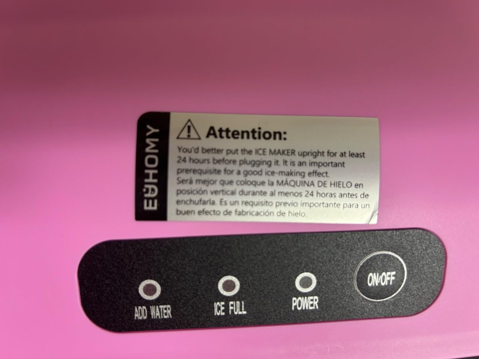 Hicon Ice Maker Machine 16M 16AL 26YB Home Ice Machine Dormitory Mini Ice Maker (16M With Handle) 15KG/24h photo review