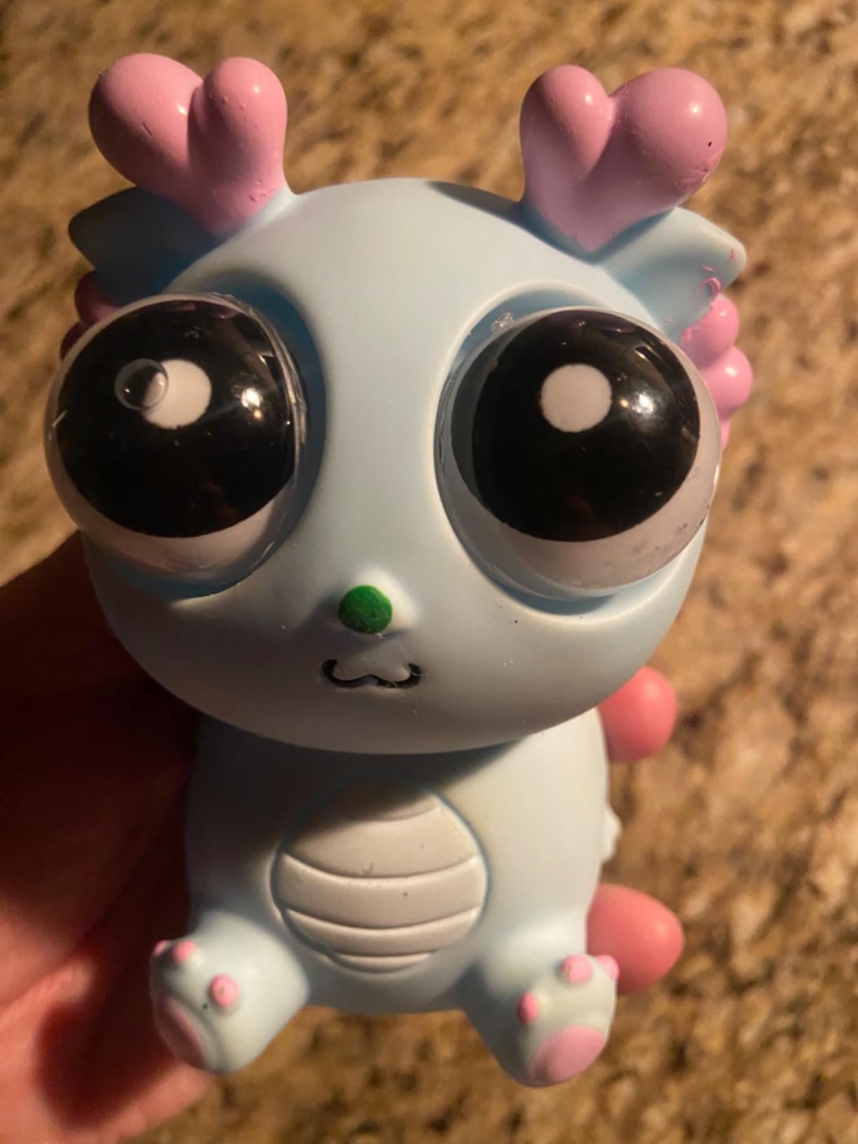 Zesta Squeeze Toys | Pop-Out Stress Relief Toys Adults | Dragon Pinch Toy | Cute Stress Buster Toys Adults | Funny Popping Dragon Eye Stress Relief Toy for Kids and Adults (Green) photo review