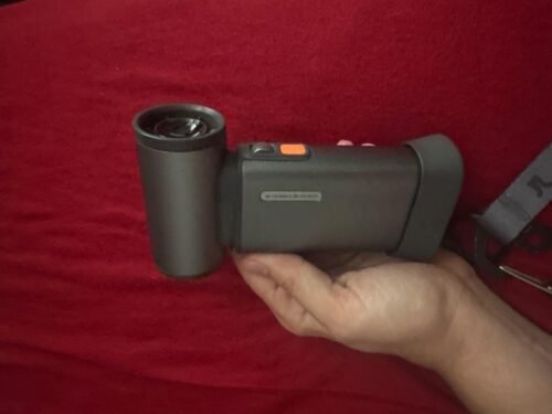 JISULIFE Portable Handheld Turbo Fan. 100 Speeds Adjustable Mini Personal Fan. 9000mAh USB Rechargeable Battery Operated. LED Display. Metal Shell with Accessories Gifts for Men Women Travel- Grey photo review