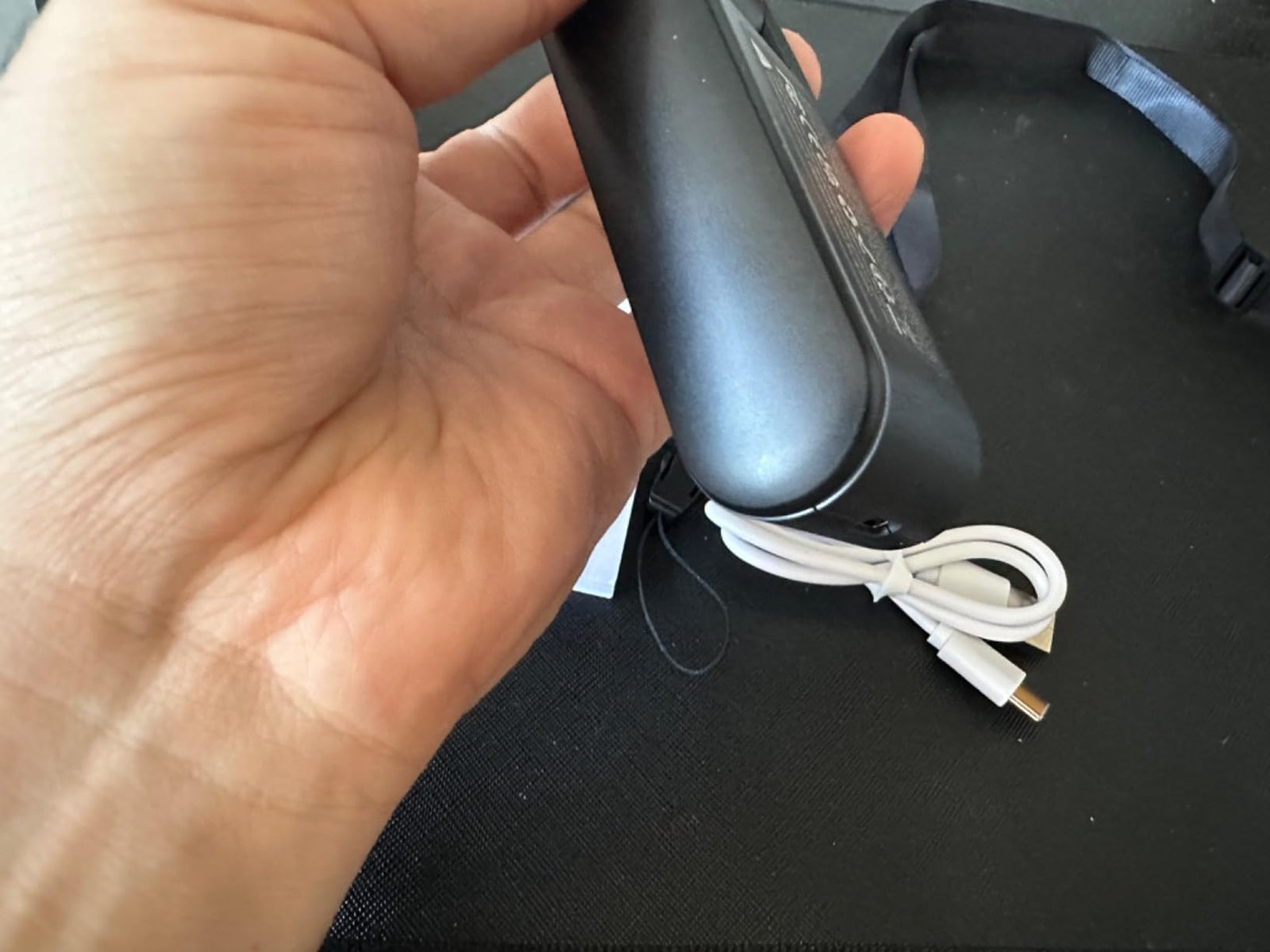 JISULIFE Handheld Fan Life7 – Ultimate Flexibility: High-Power Motor. LED Display. 19.5 Hrs Cooling. 5000mAh Rechargeable. 5-Speed. Foldable Design. 3-IN-1 Portable Fan for Travel Cruise Beach(Grey) photo review