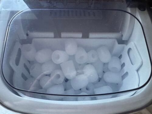 Hicon Ice Maker Machine 16M 16AL 26YB Home Ice Machine Dormitory Mini Ice Maker (16M With Handle) 15KG/24h photo review