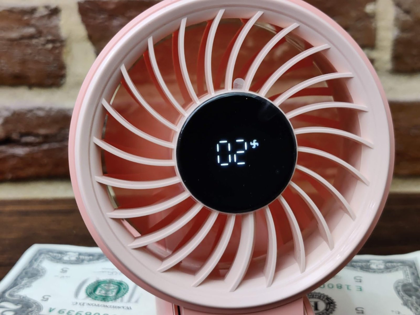 JISULIFE Handheld Fan Life7 – Ultimate Flexibility: High-Power Motor. LED Display. 19.5 Hrs Cooling. 5000mAh Rechargeable. 5-Speed. Foldable Design. 3-IN-1 Portable Fan for Travel Cruise Beach(Grey) photo review