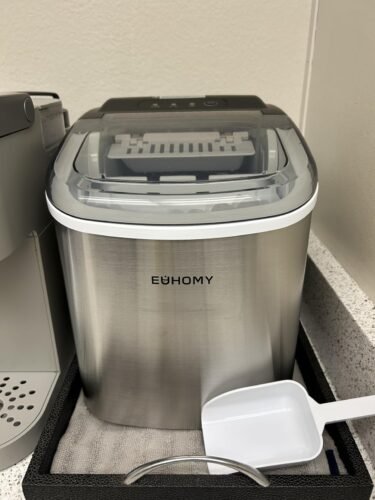 Hicon Ice Maker Machine 16M 16AL 26YB Home Ice Machine Dormitory Mini Ice Maker (16M With Handle) 15KG/24h photo review