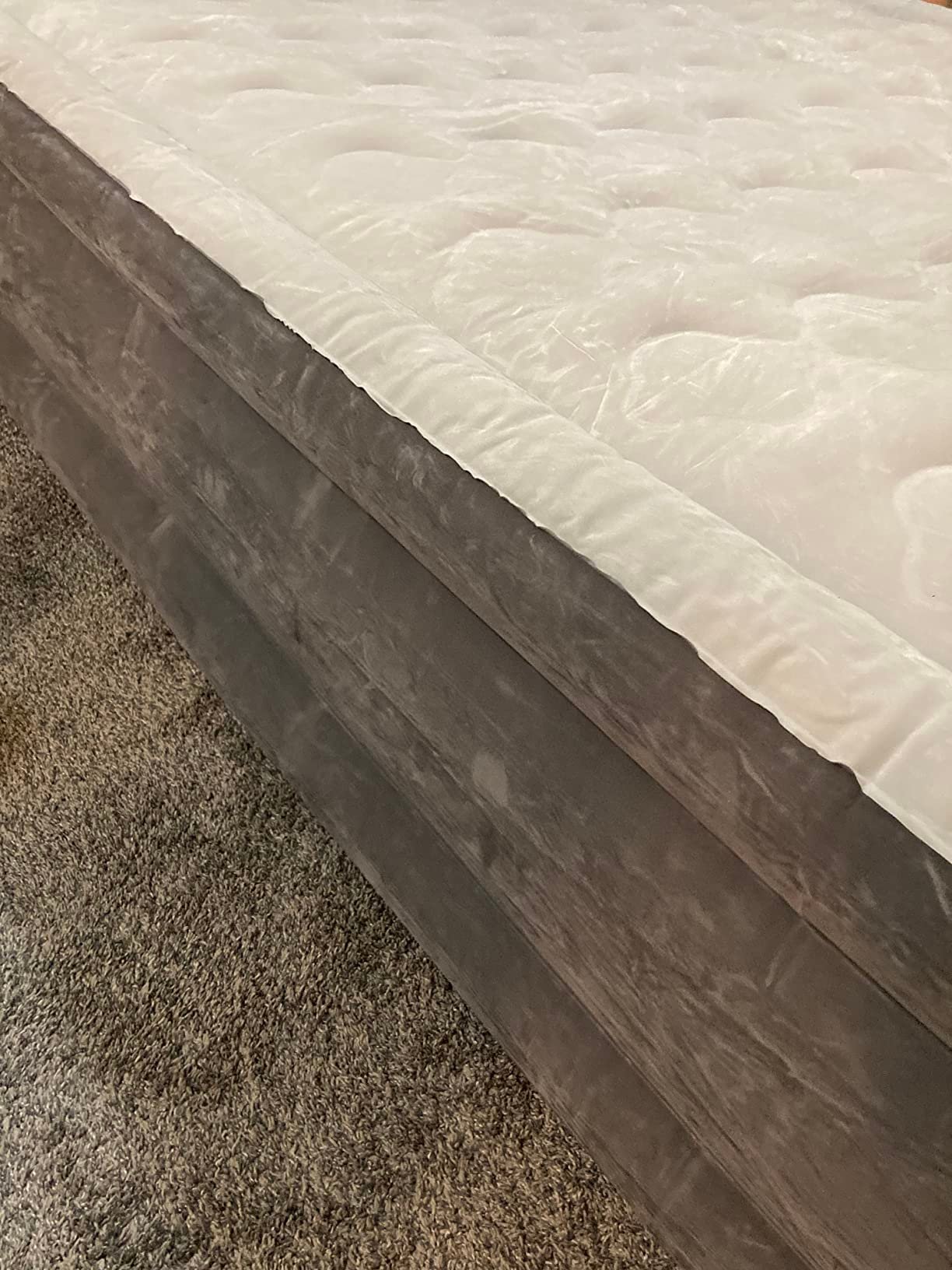 Intex 64447ED Dura-Beam Deluxe Ultra Plush Air Mattress with Headboard: Fiber-Tech – Queen Size – Built-in Electric Pump – 18in Bed Height – 600lb Weight Capacity photo review