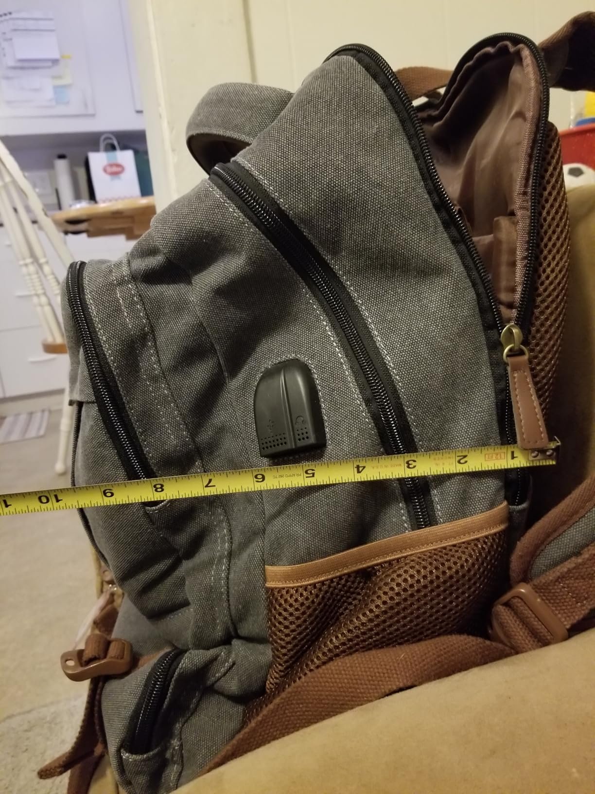 [Best Seller Restock] Tracey Urban Canvas 15-Inch Laptop Backpack photo review