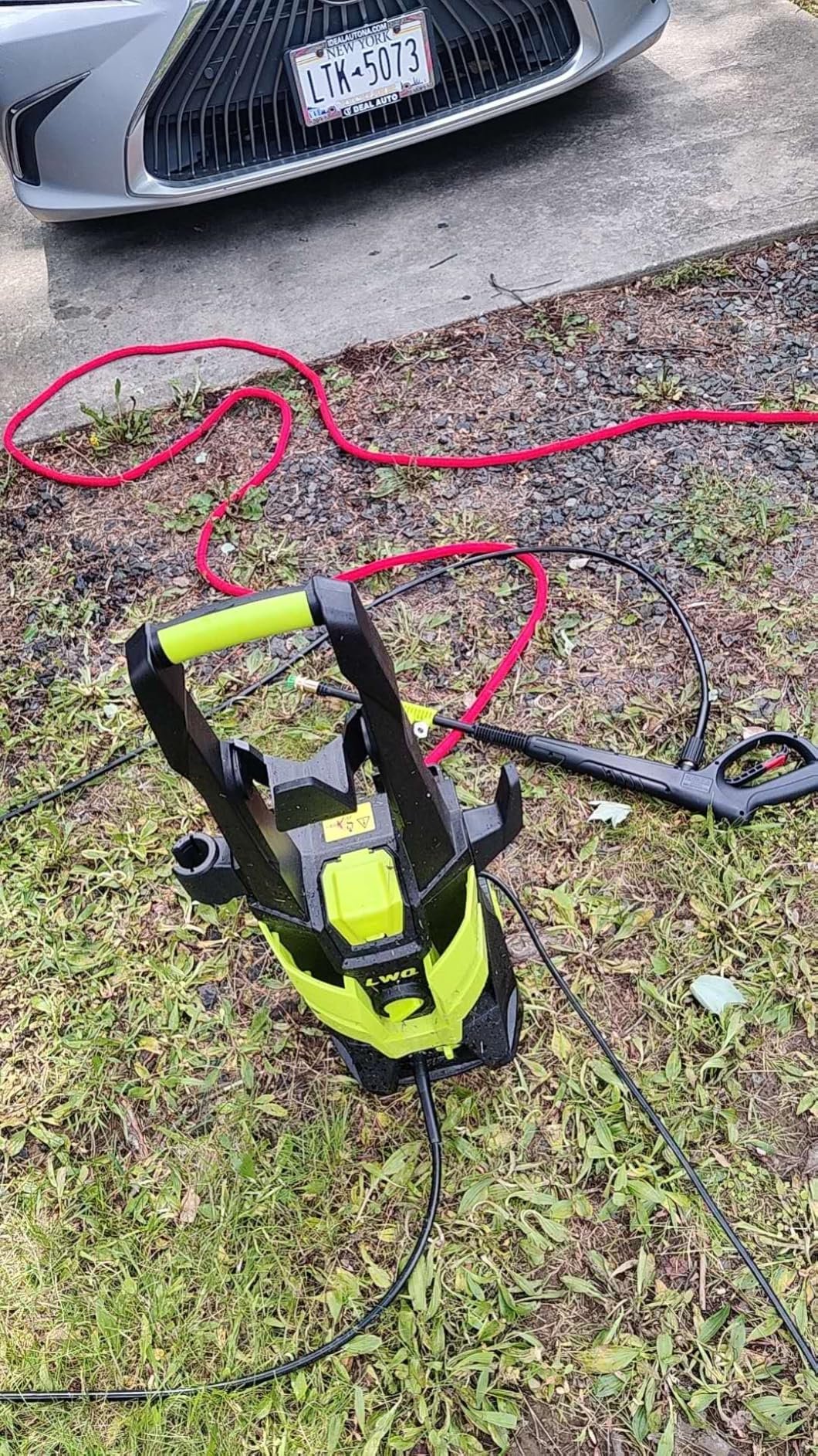 Electric Pressure Washer. 2.5 GPM Power Washer with 4 Quick Connect Nozzles. High Pressure Cleaning Machine with Foam Cannon for Cars/Fences/Driveways/Patios/Home Cleaning (Green) photo review
