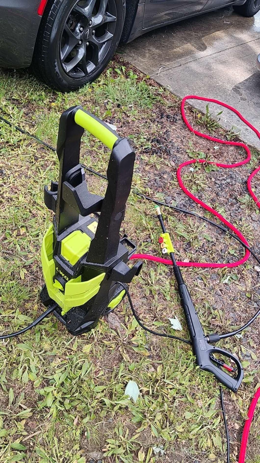 Electric Pressure Washer. 2.5 GPM Power Washer with 4 Quick Connect Nozzles. High Pressure Cleaning Machine with Foam Cannon for Cars/Fences/Driveways/Patios/Home Cleaning (Green) photo review