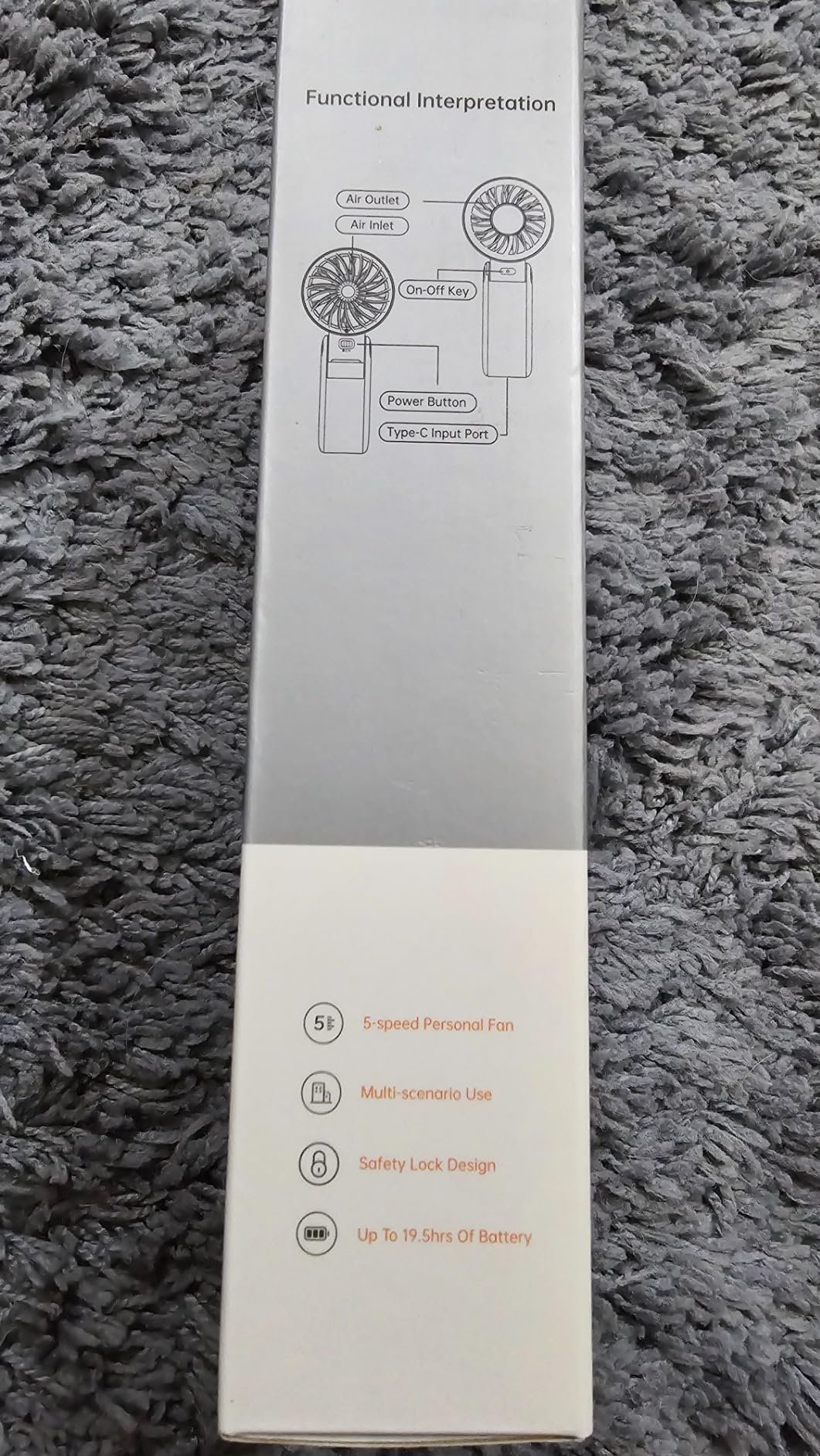 JISULIFE Handheld Fan Life7 – Ultimate Flexibility: High-Power Motor. LED Display. 19.5 Hrs Cooling. 5000mAh Rechargeable. 5-Speed. Foldable Design. 3-IN-1 Portable Fan for Travel Cruise Beach(Grey) photo review