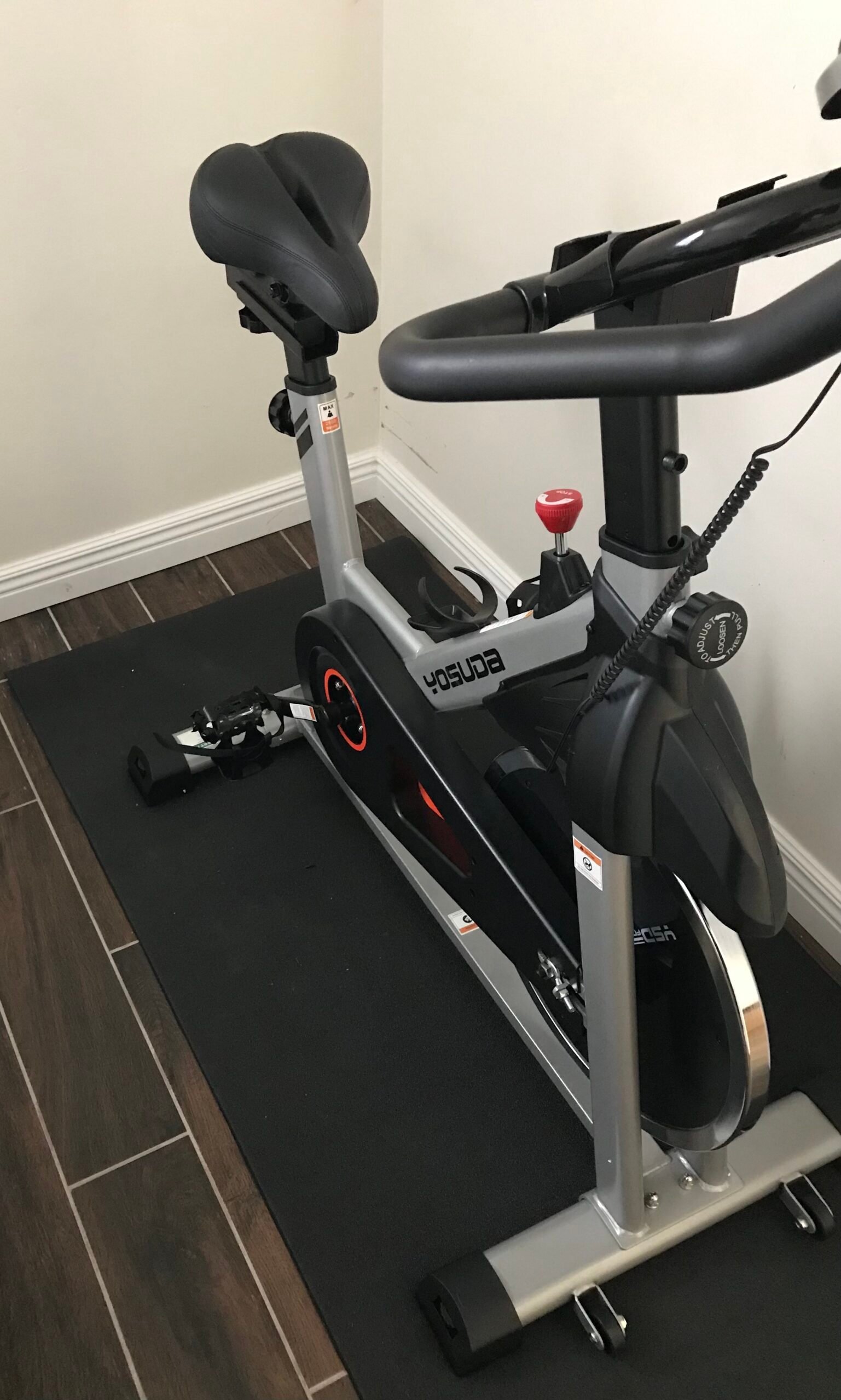 YOSUDA Indoor Cycling Bike Brake Pad/Magnetic Stationary Bike - Cycle Bike with Tablet Mount & Comfortable Seat Cushion photo review