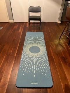 Retrospec Solana Yoga Mat 1 Thick w/Nylon Strap for Men & Women - Non Slip Exercise Mat for Home Yoga. Pilates. Stretching. Floor & Fitness Workouts photo review