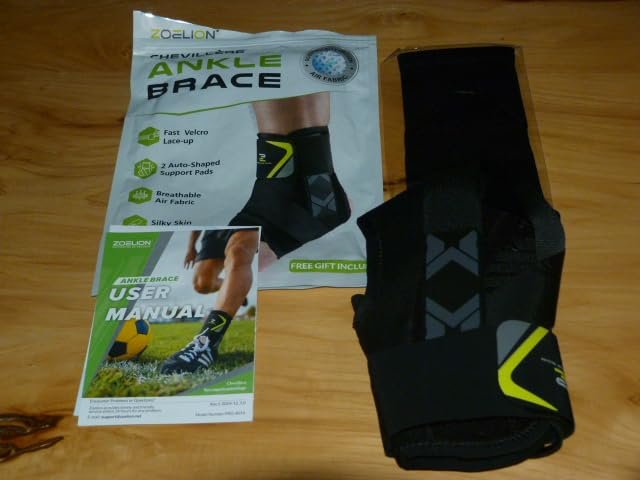 Quick Lace Up Ankle Brace with Side Stabilizing Pads. Slim Fit Ankle Support Brace. Adjustable & Breathable Ankle Support for Men Women. Ankle Stabilizer for Sprain.Injury Recovery.Sports.XL photo review