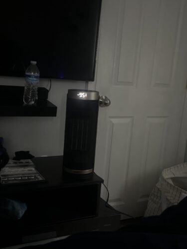 DREO Space Heater. 1500W Electric Heaters for Indoor Use with Thermostat. 70° Oscillation. 8 Safety Protections. 5 Modes. Remote. 12H Timer. Quiet Portable Heater for Office. Bedroom. Large Room photo review