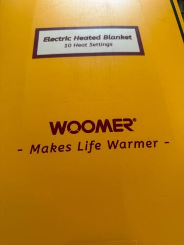WOOMER Heated Blanket Throw 50 x 60. Electric Blanket Throw with 4 Heating Levels & 4H Auto Off. ETL Certified. Marble Grey Double-Sided Faux Fur. Over-Heat Protect. Machine Washable photo review