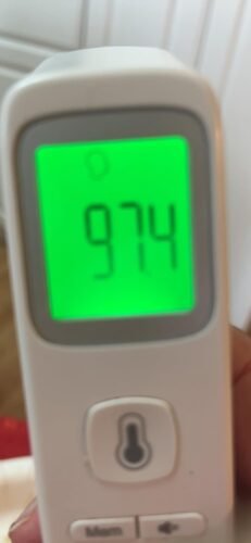 No-Touch Thermometer for Adults and Kids. Accurate Digital Baby Thermometer. Fever Alarm & Silent Mode. 2 in 1 Forehead & Object Mode photo review