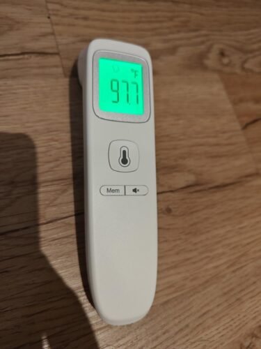 No-Touch Thermometer for Adults and Kids. Accurate Digital Baby Thermometer. Fever Alarm & Silent Mode. 2 in 1 Forehead & Object Mode photo review