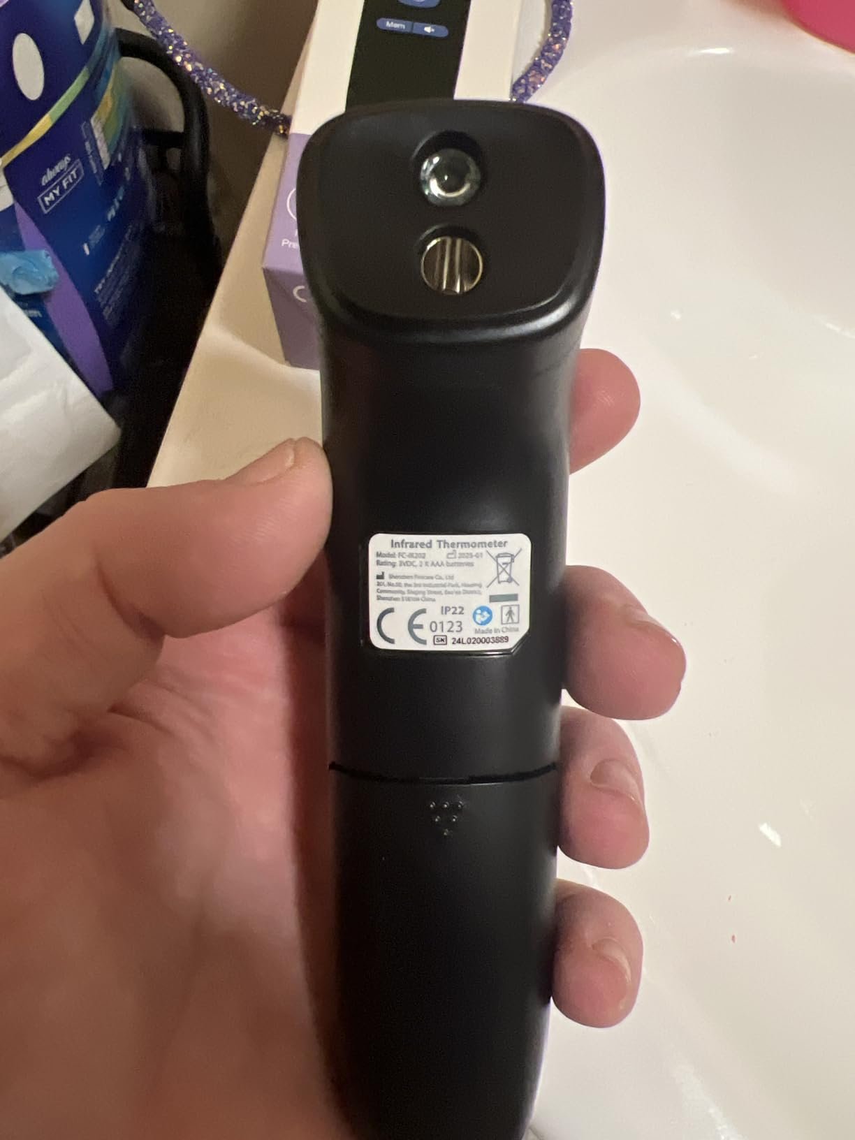 No-Touch Thermometer for Adults and Kids. Accurate Digital Baby Thermometer. Fever Alarm & Silent Mode. 2 in 1 Forehead & Object Mode photo review