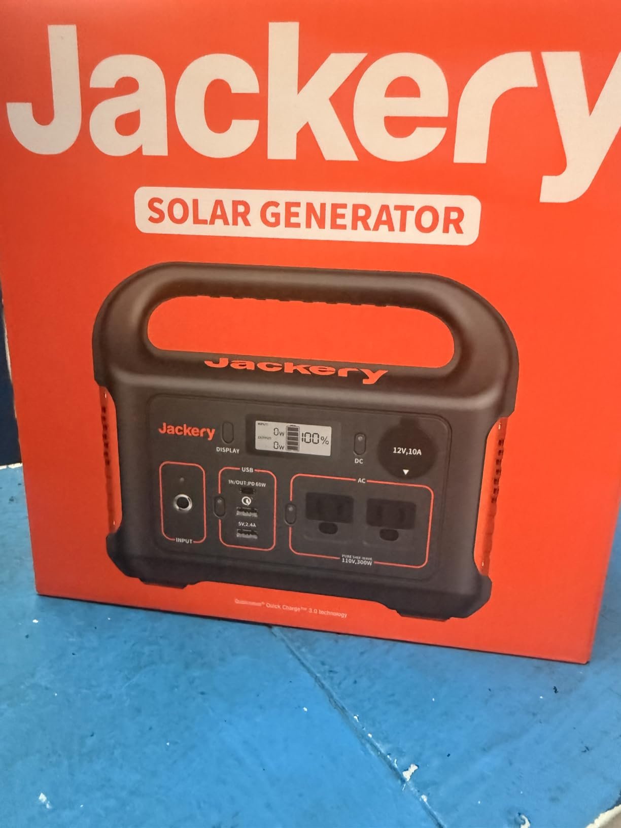 Jackery Portable Power Station Explorer 300. 293Wh Backup Lithium Battery. Solar Generator for Outdoors Camping Travel Hunting Blackout (Solar Panel Optional) photo review