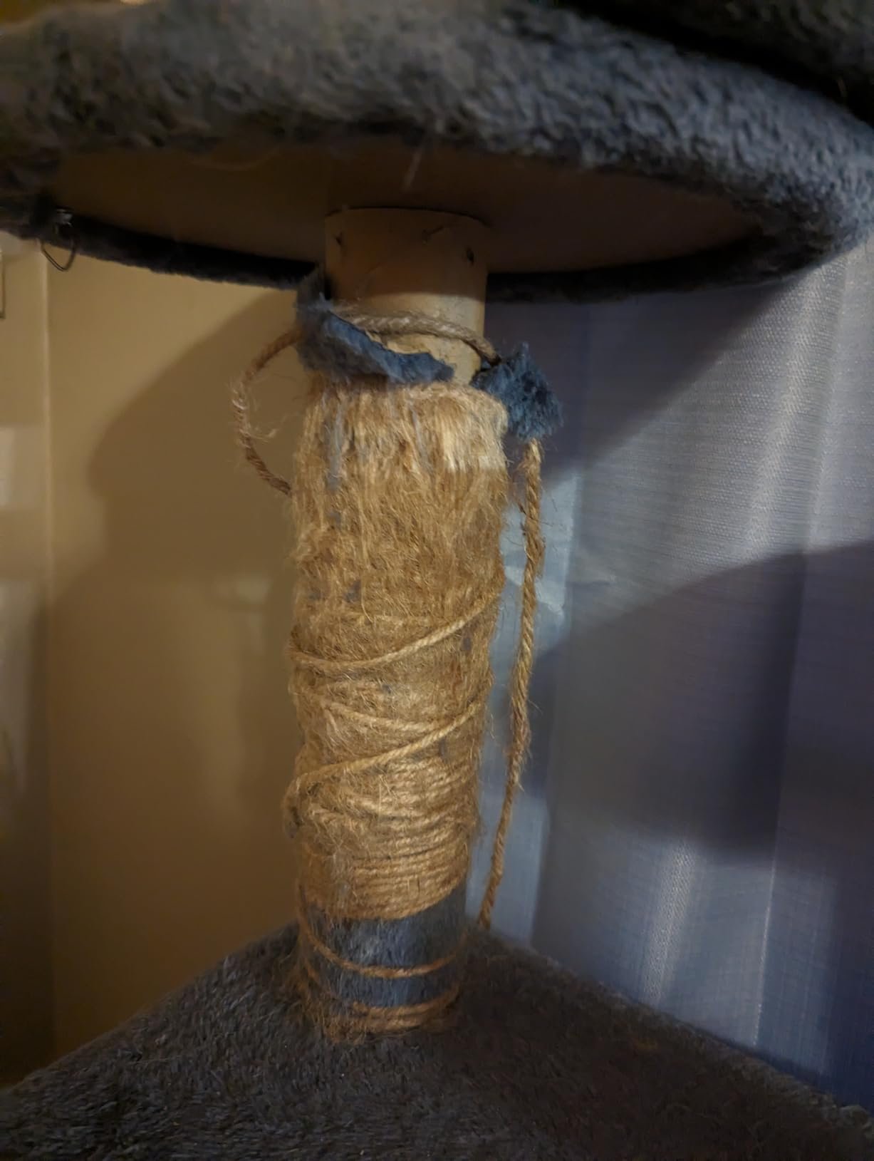 Yaheetech 54in Cat Tree. Multi-Level Cat Tower with Spacious Kitten-ear Perch. 2 Cozy Caves. Scratching Posts. Climbing Ladder. 2 Plush Balls. Durable Pet House Furniture for Indoor Kittens. Dark Gray photo review