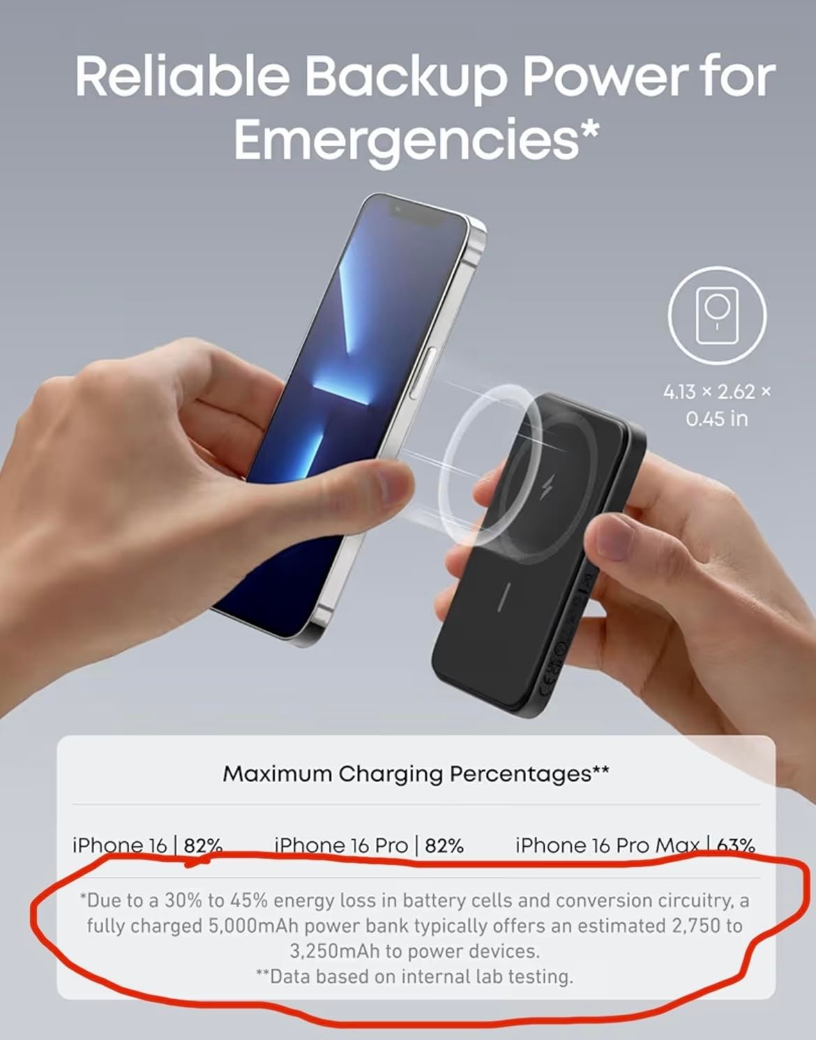 Anker 621 Magnetic Portable Charger (MagGo). 5.000mAh Wireless Power Bank with USB-C Cable. Magsafe-Compatible Battery Pack for iPhone 16/15/14/13/12 Series photo review