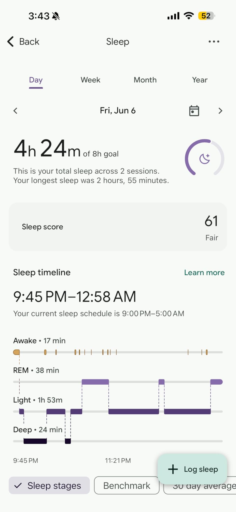 Fitbit Inspire 3 Health &-Fitness-Tracker with Stress Management. Workout Intensity. Sleep Tracking. 24/7 Heart Rate and more. Midnight Zen/Black One Size (S & L Bands Included) photo review