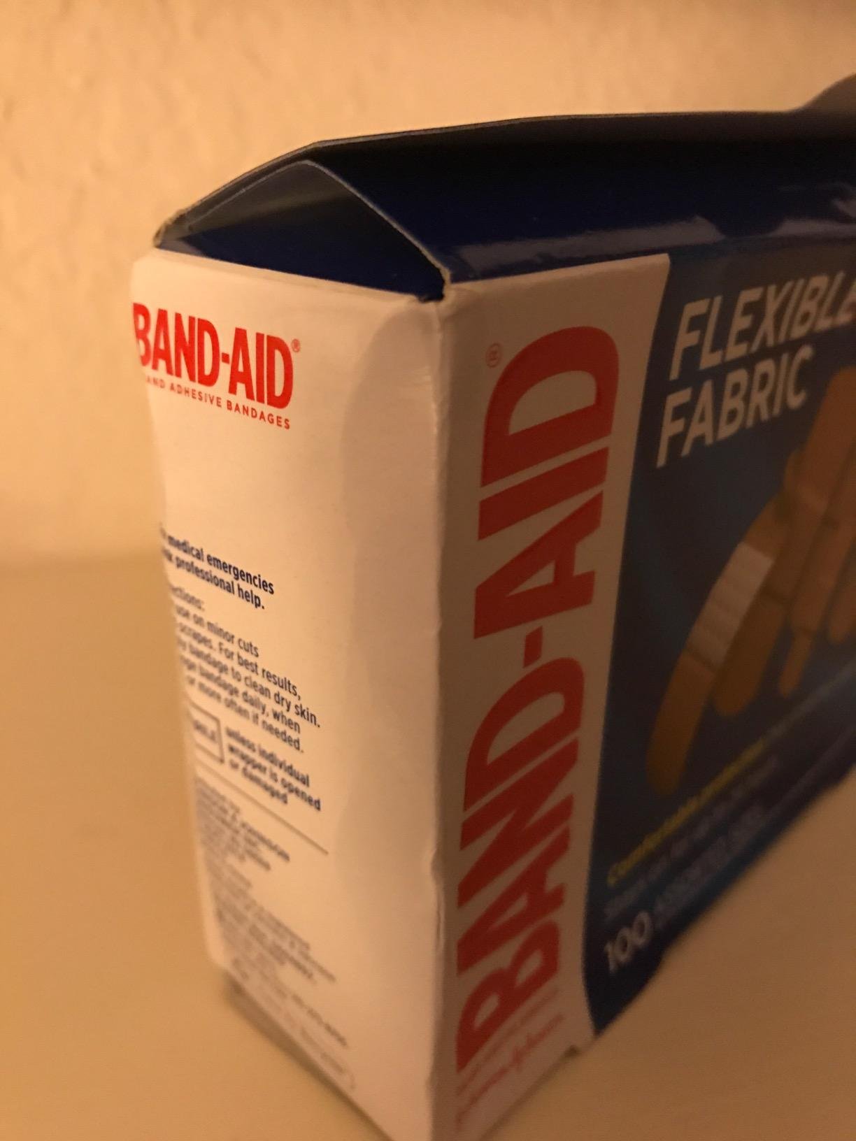 Band-Aid Brand Flexible Fabric Adhesive Bandages. Comfortable Flexible Protection & Wound Care of Minor Cuts & Scrapes. Quilt-Aid Technology to Cushion Painful Wounds. All One Size. 30 ct photo review