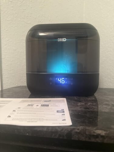 Dreo Smart Humidifiers for Bedroom. Top Fill 4L Supersized Humidifier Large Room with 28 dB. 36H Runtime. Touch/APP/Voice Control. Nightlight. Cool Mist Humidifiers for Baby. Plants. Indoor. Black photo review