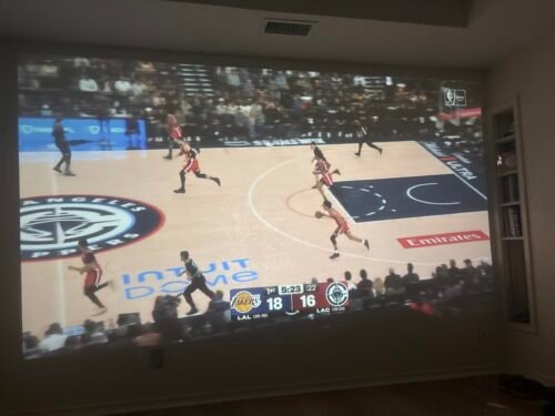 Official Licensed Google TV Smart Projector. HAPPRUN 4K UHD Home Theater with Dolby Sound. Wi-Fi & Bluetooth. Built-in Streaming Apps. Compatible with Games Consoles & Smartphone. Indoor & Outdoor Use photo review