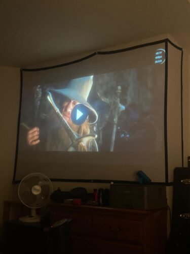 Official Licensed Google TV Smart Projector. HAPPRUN 4K UHD Home Theater with Dolby Sound. Wi-Fi & Bluetooth. Built-in Streaming Apps. Compatible with Games Consoles & Smartphone. Indoor & Outdoor Use photo review