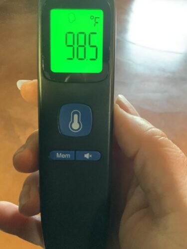 No-Touch Thermometer for Adults and Kids. Accurate Digital Baby Thermometer. Fever Alarm & Silent Mode. 2 in 1 Forehead & Object Mode photo review