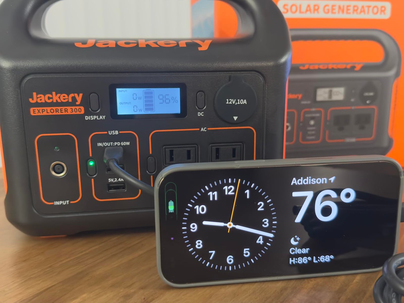 Jackery Portable Power Station Explorer 300. 293Wh Backup Lithium Battery. Solar Generator for Outdoors Camping Travel Hunting Blackout (Solar Panel Optional) photo review