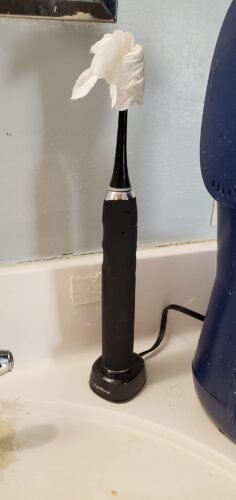 Aquasonic Black Series Ultra Whitening Toothbrush – ADA Accepted Electric Toothbrush- 8 Brush Heads & Travel Case – 40.000 VPM Electric Motor & Wireless Charging - 4 Modes w Smart Timer photo review