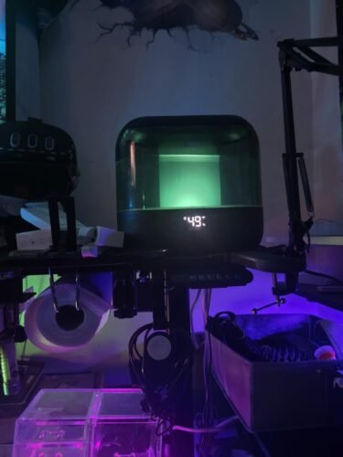 Dreo Smart Humidifiers for Bedroom. Top Fill 4L Supersized Humidifier Large Room with 28 dB. 36H Runtime. Touch/APP/Voice Control. Nightlight. Cool Mist Humidifiers for Baby. Plants. Indoor. Black photo review