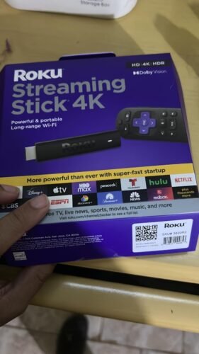 Roku Streaming Stick 4K - HDR & Dolby Vision Roku Streaming Device for TV with Voice Remote & Long-Range Wi-Fi - Free & Live TV photo review