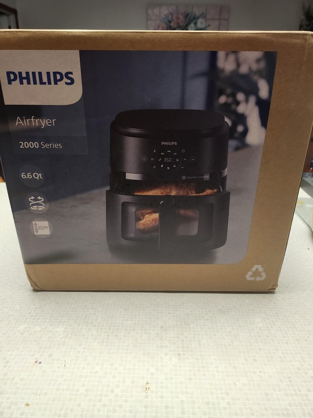 Philips 2000 Series Airfryer - RapidAir Technology. 13-in-1 Ways to Cook. 4.4QT Capacity. Healthier Meals Up to 90% Less Fat. Easy to Clean. Dishwasher Safe. Touchscreen Control. HomeID App (NA221/00) photo review