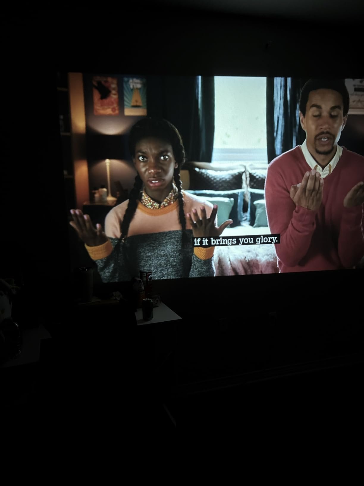 Official Licensed Google TV Smart Projector. HAPPRUN 4K UHD Home Theater with Dolby Sound. Wi-Fi & Bluetooth. Built-in Streaming Apps. Compatible with Games Consoles & Smartphone. Indoor & Outdoor Use photo review