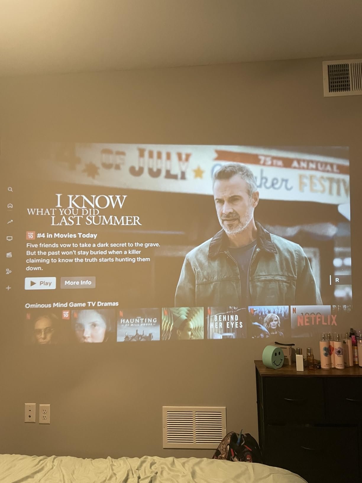 Official Licensed Google TV Smart Projector. HAPPRUN 4K UHD Home Theater with Dolby Sound. Wi-Fi & Bluetooth. Built-in Streaming Apps. Compatible with Games Consoles & Smartphone. Indoor & Outdoor Use photo review