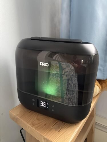 Dreo Smart Humidifiers for Bedroom. Top Fill 4L Supersized Humidifier Large Room with 28 dB. 36H Runtime. Touch/APP/Voice Control. Nightlight. Cool Mist Humidifiers for Baby. Plants. Indoor. Black photo review