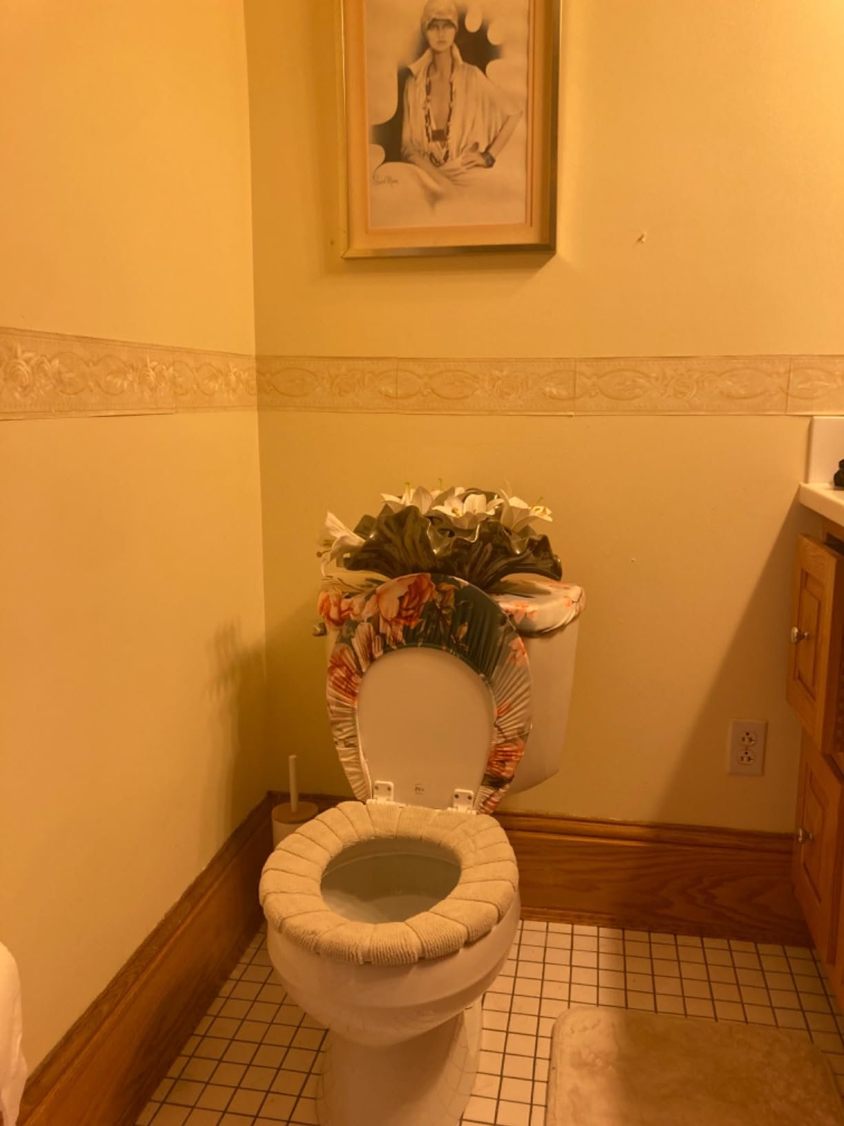 Legigo 5 Pack Thicker Bathroom Toilet Seat Cover Pads- Soft Warmer Toilet Seat Cushion Cover Stretchable Washable Fiber Cloth. Easy Installation Comfortable Toilet Lid Seat Cover(Pumpkin Modelling) photo review