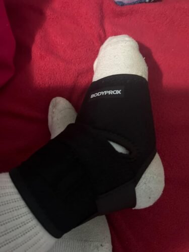 Bodyprox Ankle Support Brace. Breathable Neoprene Sleeve. Adjustable Wrap! (1 Pack) photo review