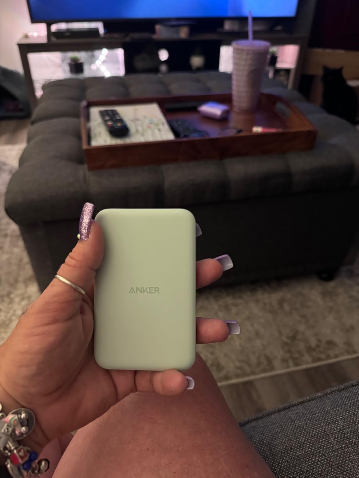 Anker 621 Magnetic Portable Charger (MagGo). 5.000mAh Wireless Power Bank with USB-C Cable. Magsafe-Compatible Battery Pack for iPhone 16/15/14/13/12 Series photo review