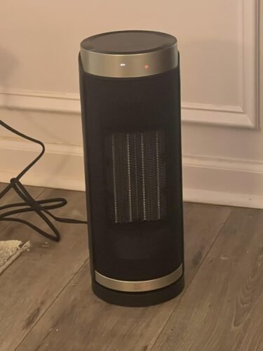 DREO Space Heater. 1500W Electric Heaters for Indoor Use with Thermostat. 70° Oscillation. 8 Safety Protections. 5 Modes. Remote. 12H Timer. Quiet Portable Heater for Office. Bedroom. Large Room photo review